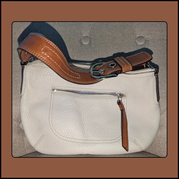 Coach White Leather Satchel - Picture 1 of 3
